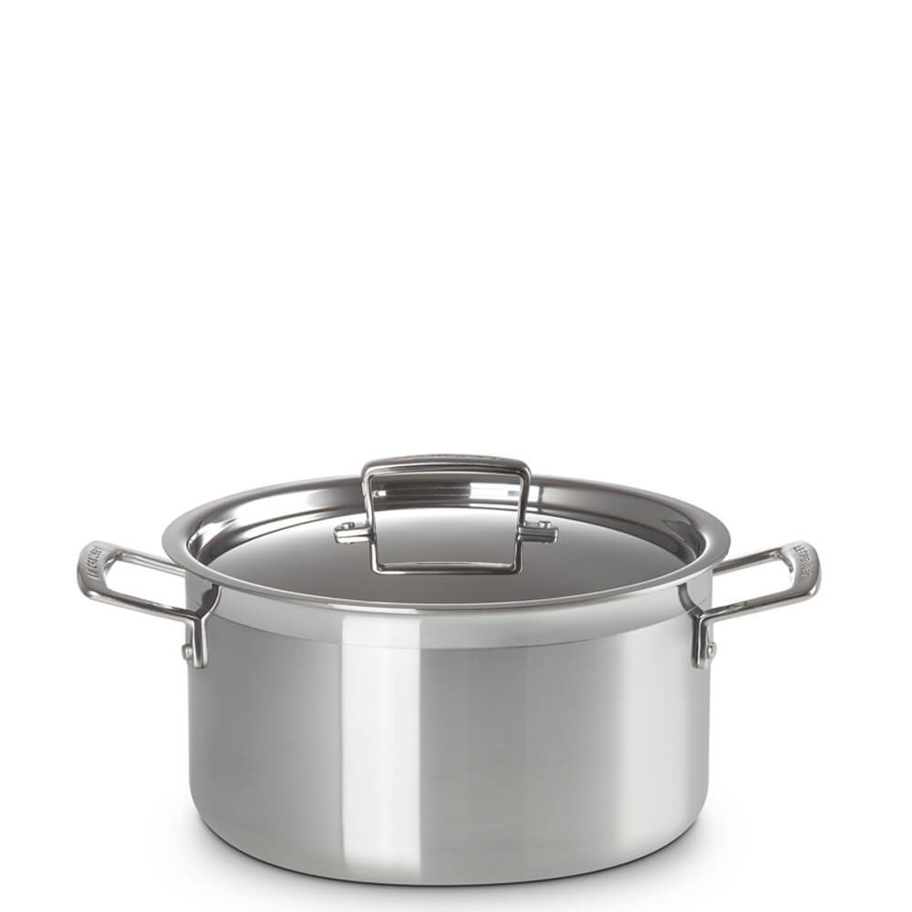 Le Creuset Classic 3-ply Stainless Steel Deep Casserole 24cm